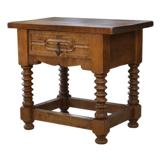 Brutalist Bedside Table by Charles Dudouyt, 1950s For Sale