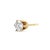Contemporary 14K Yellow Gold Diamond Solitaire 6-Prong Single Solitaire Stud Earring , A Pair (3/8 cttw, I-J Color, I2-I3 Clarity) For Sale - Image 3 of 5