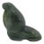 Canadian Inuit Carved Green Soapstone Walrus Figurine Sculpture Carving For Sale