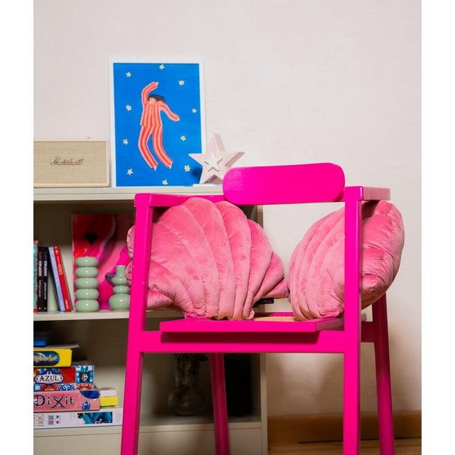 Modern Pink Pillow ,Handmade Soft Decorative Cushion ,Modern Home Gift For Sale - Image 3 of 3