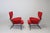 Red Vintage PL19 Lounge Chairs by Franco Albini for Poggi Pavia, 1955, Set of 2 For Sale - Image 8 of 18