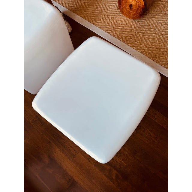 Vintage Italian Lacquered Fiberglass Side Tables - a Pair For Sale - Image 11 of 14
