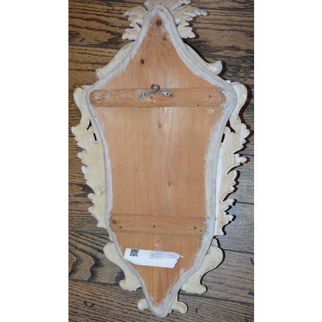 Glass Pair of Antonibon Ceramic Hand Painted Mirrors With Etched Glass For Sale - Image 7 of 11