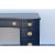 Late 20th Century 1970s Vintage Chippendale Pedestal Blue Desk For Sale - Image 5 of 6