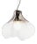Tulip Pendant Lamp in Amber & Clear Murano Glass by Carlo Nason for AV Mazzega, Italy, 1960s For Sale