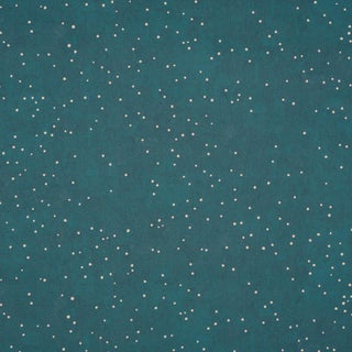 SAMPLE - Schumacher X Colette Cosentino Brindille Starry Sky Wallpaper In Peacock For Sale