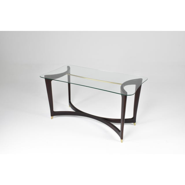 Mid-Century Modern Italian Coffee Table in Guglielmo Ulrich style, 1950s For Sale - Image 3 of 10