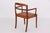 1950s Armchair in Mahogany and Leather by Ole Wanscher for A. J. Iversen, Denmark, 1930s For Sale - Image 5 of 11