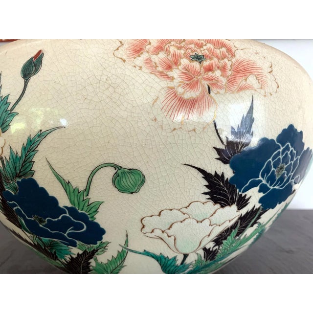 Late 19th Century Japanese Studio Ceramic Centerpiece Okumura Shozan Meiji Period For Sale - Image 5 of 11