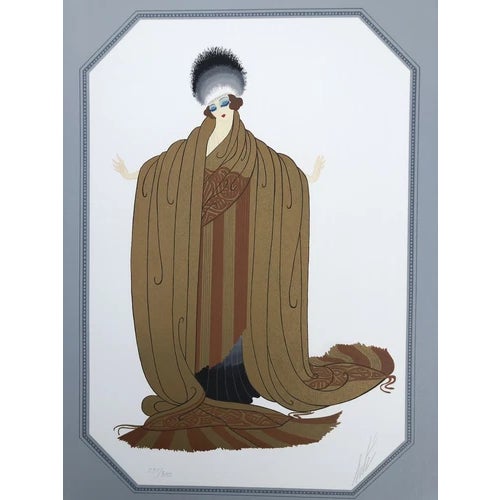 Erte Original 1979 Kings Favorite Lithograph Signed Numbered 239/300 Art Deco For Sale - Image 11 of 12