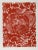 Abstract Manuel Izquierdo, Marine Garden (Red), Surreal Woodcut For Sale - Image 3 of 3