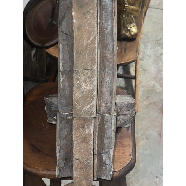 Gray 18th Century Chinese Architectural Wooden Carved Piece For Sale - Image 8 of 12
