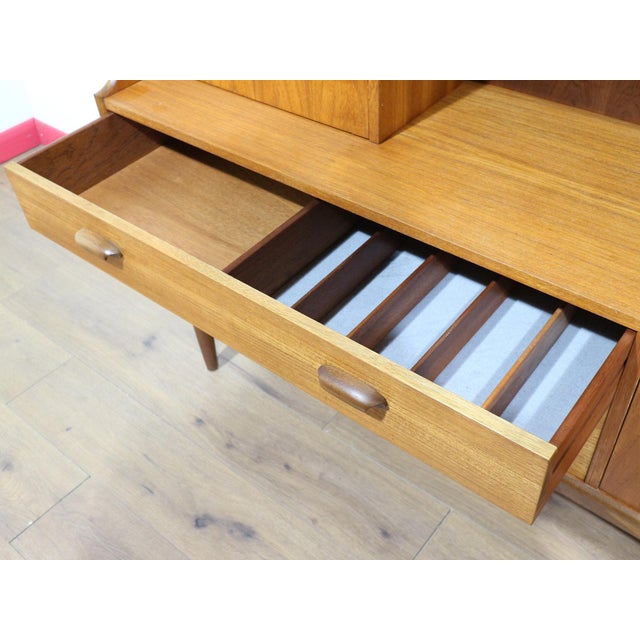 Mid Century Modern Vintage Teak Buffet Tall Credenza Sideboard by G Plan For Sale - Image 11 of 15