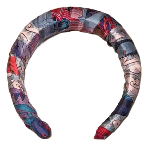 Hermes Cosmographia Silk Scarf Padded Headband