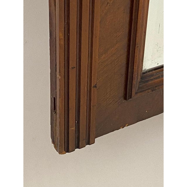 Art Nouveau Wood Wall Mirror with Facet Cut, Austria, 1900s For Sale - Image 15 of 18