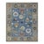Blue Oushak Style Floral Hand-Knotted Wool Rug 8x10 For Sale