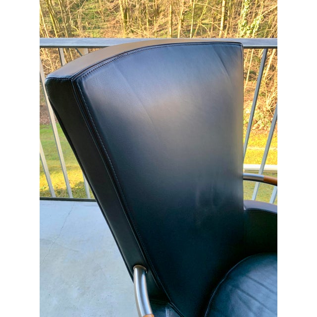 Leather Armchair by Massimo Scolari for Giorgetti For Sale - Image 15 of 18