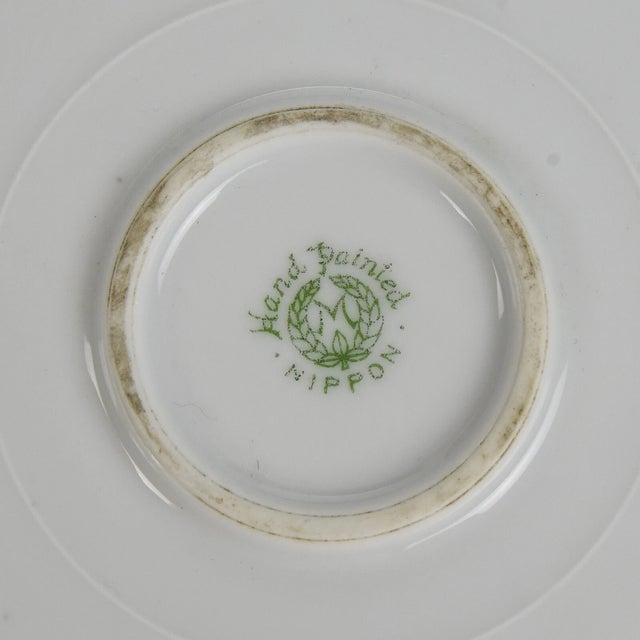 Ceramic Early 20th Century Rare Nippon Relief Molded Johnny Appleseed Charger Wall Plaque For Sale - Image 7 of 8