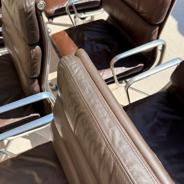 Eames Soft Pad Chairs for Herman Miller Model Ea420l For Sale - Image 9 of 12