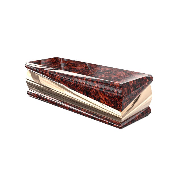 Not Yet Made - Made To Order "Riccio" Coffee Table With Bronze and Burl Walnut, Hand Crafted For Sale - Image 5 of 7