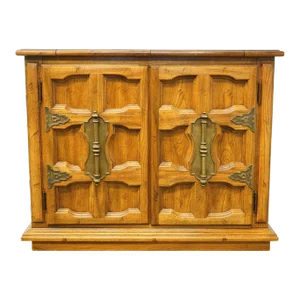Drew Furniture Italian Neoclassical Tuscan Style 55" Flip-Top Server Buffet