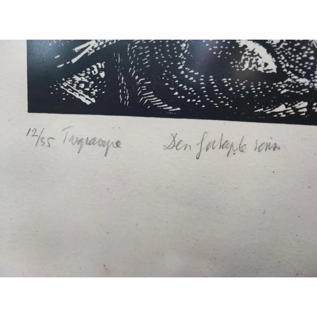 Noah, 1900s, Woodcut, Framed For Sale - Image 3 of 11