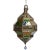 Handcrafted Moroccan Metal and Multi-Color Glass Lantern Octagonal Diamond Shape For Sale - Image 13 of 13