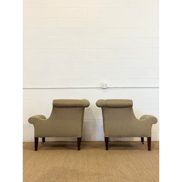 Wood Vintage English Napoleon Edwin Lutyens Armchairs – A Pair For Sale - Image 7 of 10