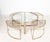1970s Chrome and Brass Nesting Tables from Maison Charles, 1970s, Set of 5 For Sale - Image 5 of 9