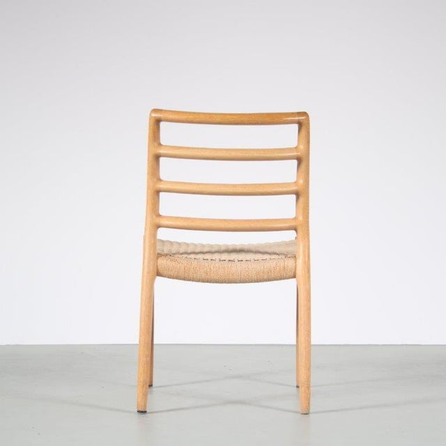 Oak Dining Table and Chairs from Moller, Denmark, 1970s, Set of 5 For Sale - Image 11 of 18