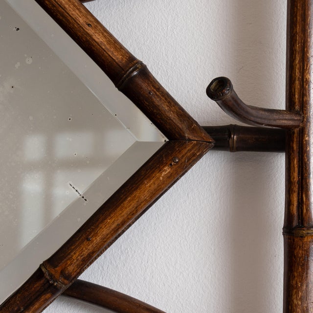 1900 - 1909 France Chocolate Bamboo Coat Rack For Sale - Image 11 of 15