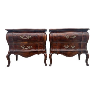 Vintage 1960’s John Widdicomb Cherry Bombe Rustic Commodes/Nightstands For Sale