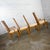Brown Late 20th Century Modern Campaign Style Dining Chairs Light Wood & Cane by American of Martinsville, Set of 4 For Sale - Image 8 of 16