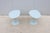 MCM Style Light Blue Organic Forms Side Tables Attributed to Morten Voss, a Pair For Sale - Image 12 of 18