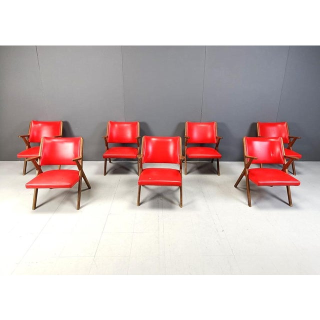 Brown Mid-Century Armchairs from Dal Vera, 1960s, Set of 2 For Sale - Image 8 of 15