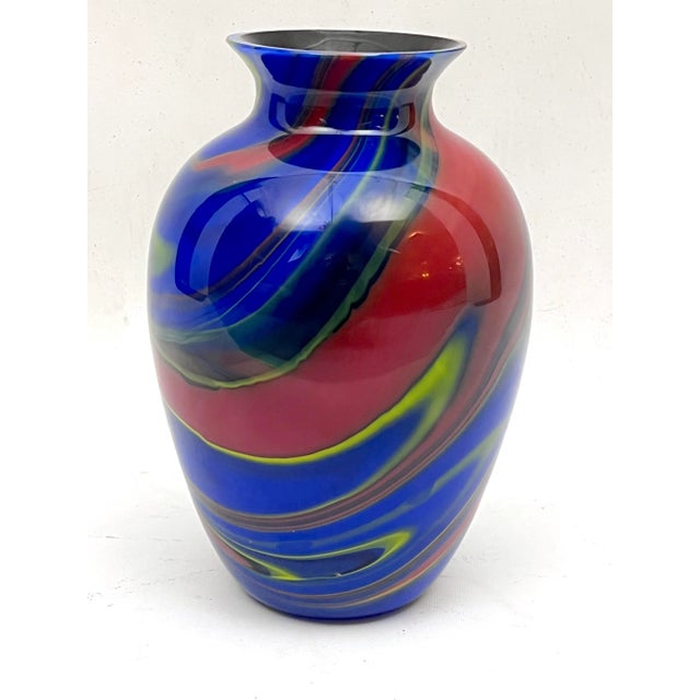 Postmodern Murano Glass Vase by Ottavio Missoni, Italy, 1980s For Sale - Image 10 of 10