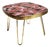 Mid-Century Modern Mosaic and Brass Side Table with Hair Pin Legs by Ilse Möbel, 1950s For Sale
