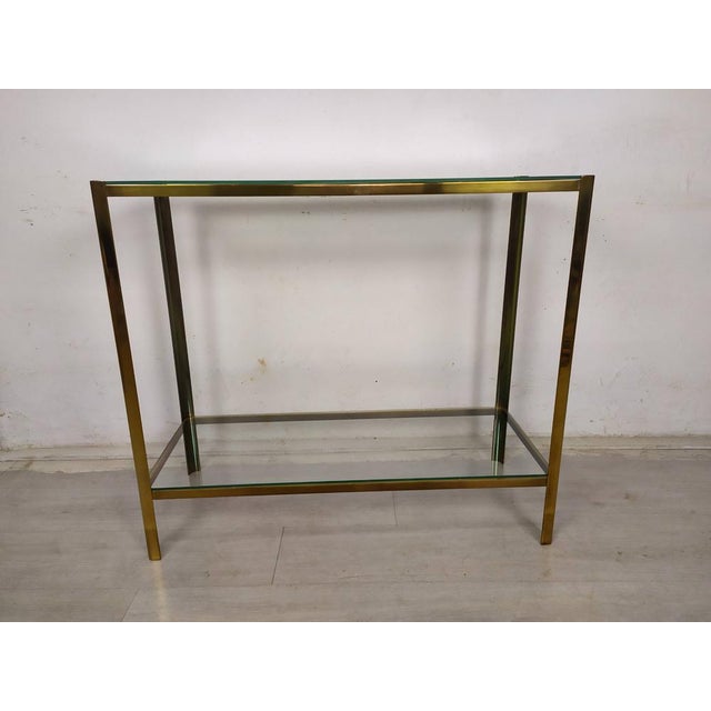 Vintage Bronze Console Table, 1970s For Sale - Image 3 of 18
