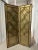 Stop you in your tracks - Gorgeous Gold Panel attributed to Theodore Alexander Two Panel Diamond Pattern Gold Leaf Screen....