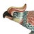 Raspberry Red Large Late 20th Century Mottahedeh Italian Hand Painted Porcelain Parrots - A Pair For Sale - Image 8 of 10