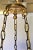 Modern/Deco Style Alabaster Pendant, Brass Chains For Sale In Los Angeles - Image 6 of 9