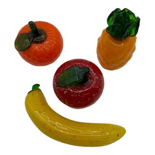 1970s Murano Style Fruit Salad Mix- 4 Pieces For Sale