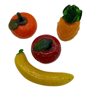 1970s Murano Style Fruit Salad Mix- 4 Pieces