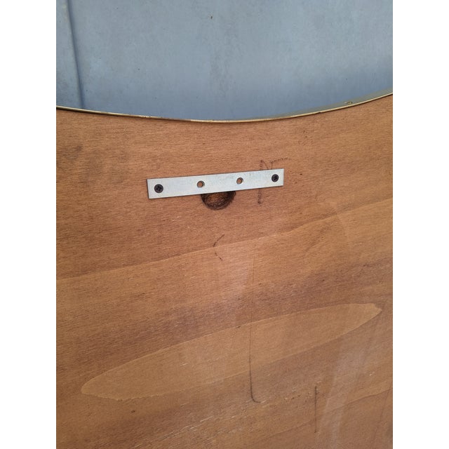 Wall Mirror with Brass Frame in the style of Gio Ponti for Fountain Art Park of the Princes Naples, 1990s For Sale - Image 13 of 16