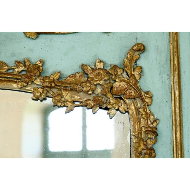 Large Transition Wooden Mirror, 18th Century For Sale - Image 10 of 15