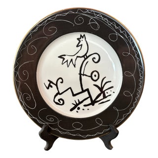Vintage Rooster Plate by Javier Mariscal, 1990s For Sale