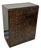 Dark Burl Wood Collectors Cabinet, 19th Century Style For Sale