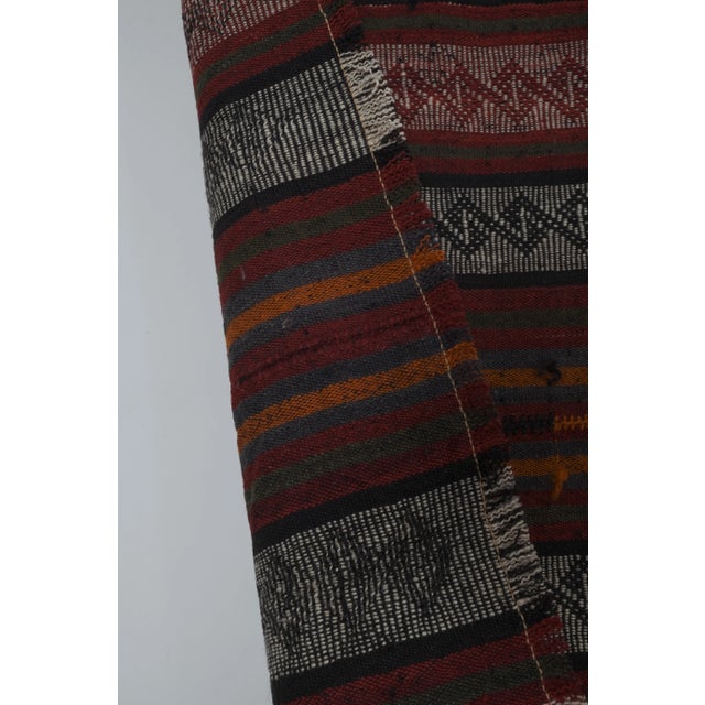 Turkish Kilim Hand Woven Rug 4'4'' X 12'12'' For Sale - Image 11 of 13