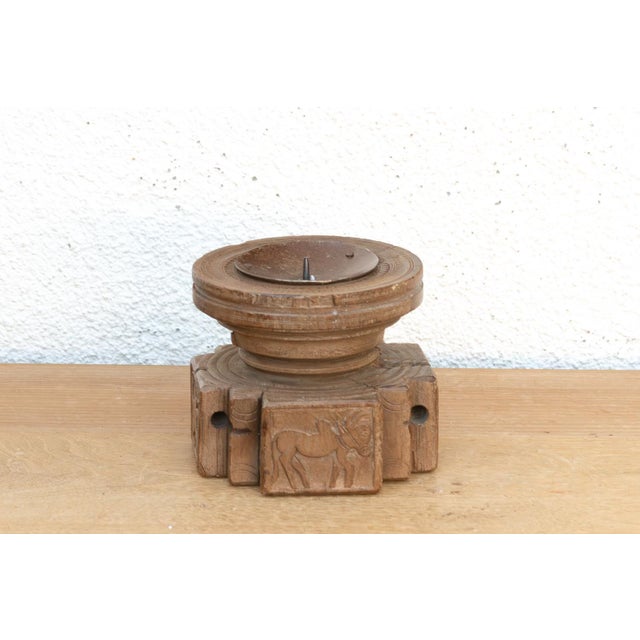 Part of our curated Punjab Agrarian collection, this antique "Bijani" seeder is a robust sculptural artifact of Northern...