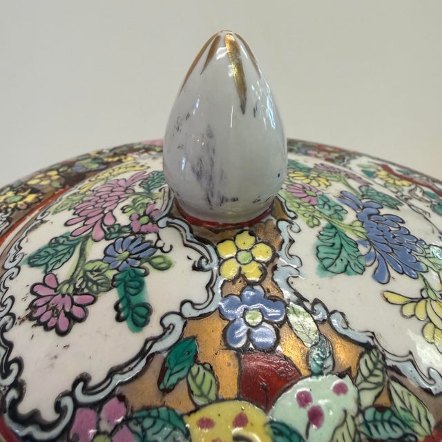 20th Century Rose Medallion Ginger Jar For Sale - Image 11 of 12